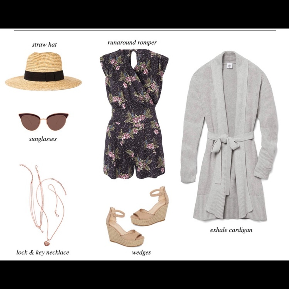 NWOT xs Cabi runaround romper